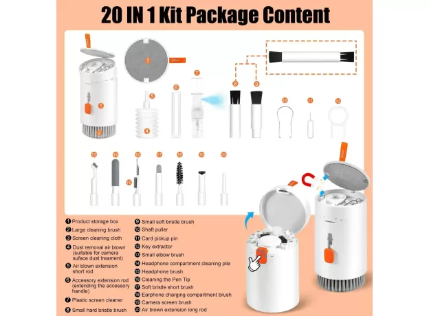 LAPTOP CLEANING KIT - PHONE CLEANING KIT - KEYBOARD CLEANING KIT - COMPUTER CLEANING KIT