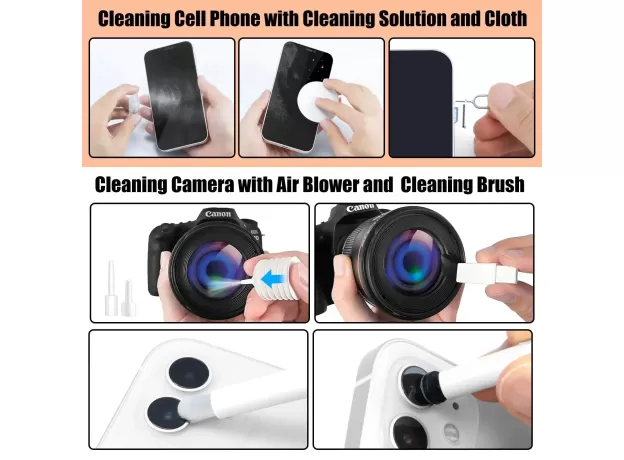 LAPTOP CLEANING KIT - PHONE CLEANING KIT - KEYBOARD CLEANING KIT - COMPUTER CLEANING KIT
