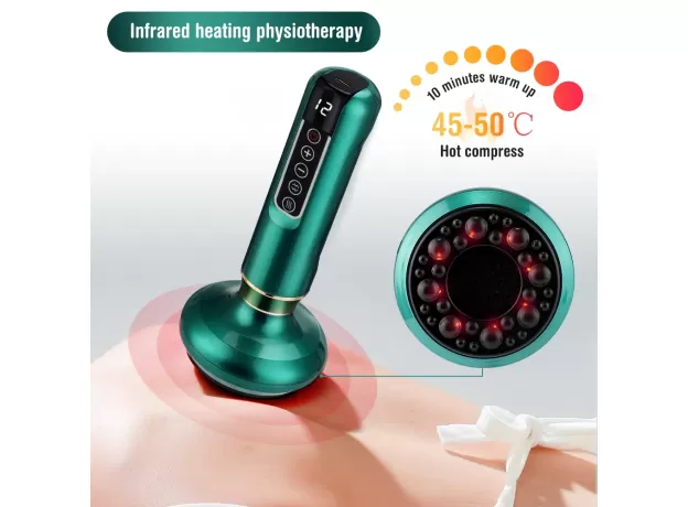CUPPING MASSAGER - NEGATIVE PRESSURE CUPPING - MERIDIAN HEALTH AND RELAXATION - PORTABLE CUPPING DEVICE