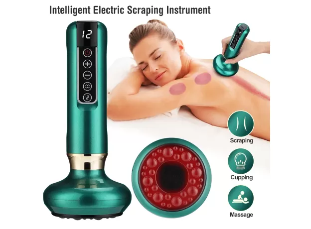 CUPPING MASSAGER - NEGATIVE PRESSURE CUPPING - MERIDIAN HEALTH AND RELAXATION - PORTABLE CUPPING DEVICE