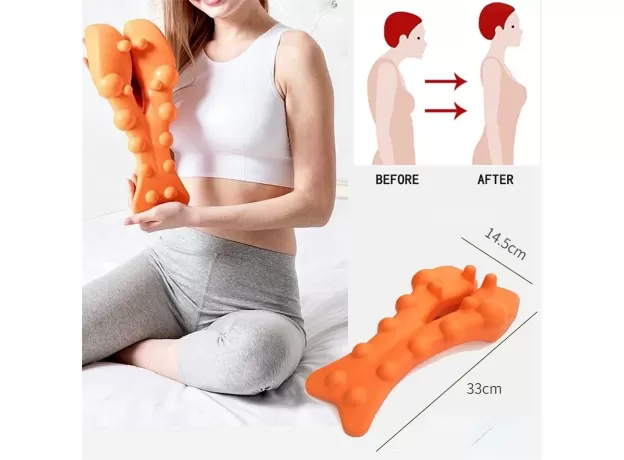 CERVICAL TRACTION DEVICE - NECK STRETCHER - NECK AND SHOULDER STRETCHER - NECK PAIN RELIEF DEVICE