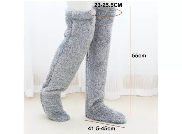 LEG WARMERS FOR WOMEN - WINTER KNEE-HIGH SOCKS - FLUFFY LEG WARMERS - OVER THE KNEE SOCKS - WINTER LEG WARMERS - LEG WARMERS FOR COLD WEATHER