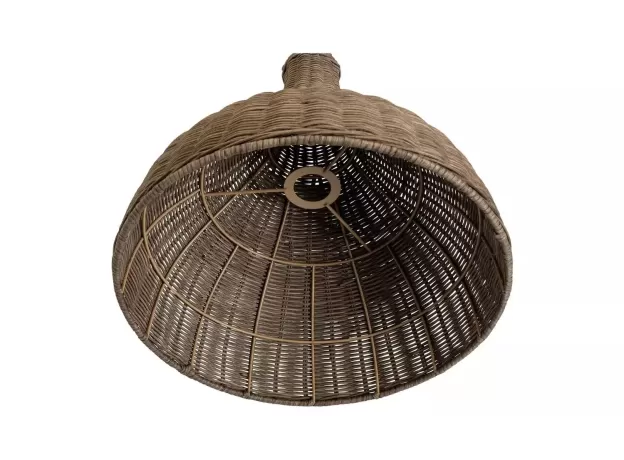 HABITAT WICKER PENDANT SHADE - 51CM EASY FIT NATURAL CEILING LIGHT COVER - PEAR SHAPE LIGHT COVER FOR CEILING