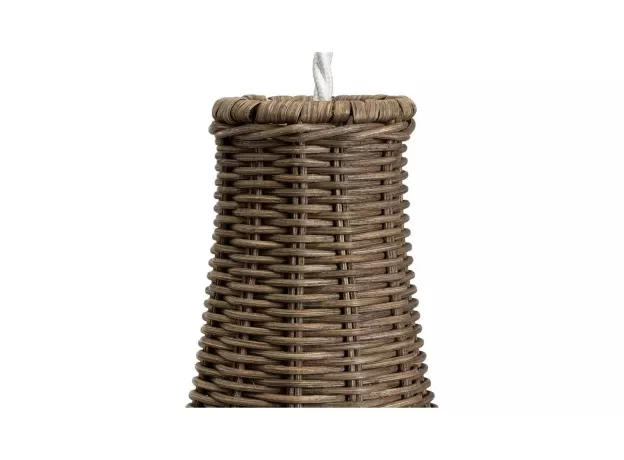 HABITAT WICKER PENDANT SHADE - 51CM EASY FIT NATURAL CEILING LIGHT COVER - PEAR SHAPE LIGHT COVER FOR CEILING