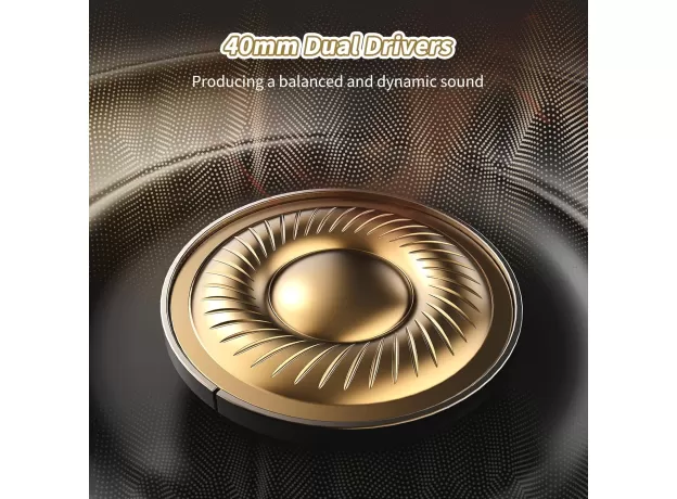 KVIDIO BLUETOOTH HEADPHONES OVER-EAR – 65 HOURS PLAYTIME, FOLDABLE WIRELESS HEADSET WITH MICROPHONE & HIFI BASS