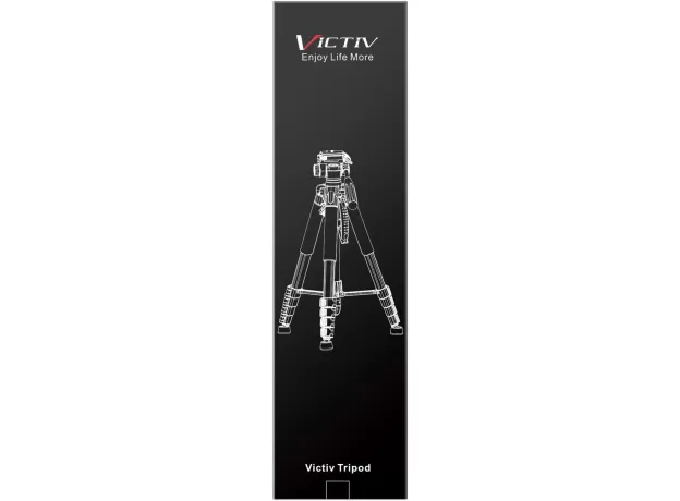 VICTIV CAMERA TRIPOD 63–73 INCH FOR CANON NIKON – LIGHTWEIGHT DSLR CAMERA STAND WITH DETACHABLE 3-WAY SWIVEL PAN HEAD