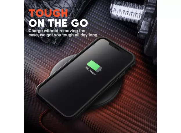 NTG MILITARY GRADE SHOCKPROOF CASE FOR IPHONE 12 - SLIM DUAL-LAYER HARD PROTECTIVE COVER