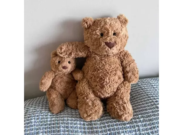 JELLYCAT PLUSH BARTHOLOMEW BEAR - CUTE SOFT HUGGING PILLOW & COMFORTABLE BEAR DOLL