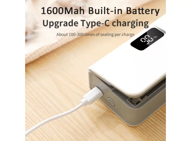 2-IN-1 RECHARGEABLE MINI HEAT SEALER - HANDHELD BAG SEALING MACHINE & PRECISION CUTTER FOR FOOD STORAGE