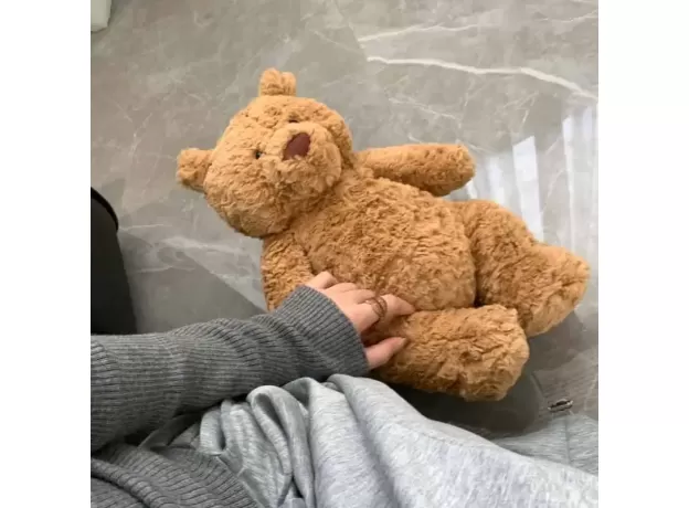 JELLYCAT PLUSH BARTHOLOMEW BEAR - CUTE SOFT HUGGING PILLOW & COMFORTABLE BEAR DOLL