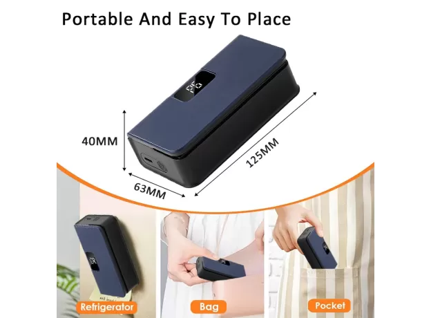 2-IN-1 RECHARGEABLE MINI HEAT SEALER - HANDHELD BAG SEALING MACHINE & PRECISION CUTTER FOR FOOD STORAGE