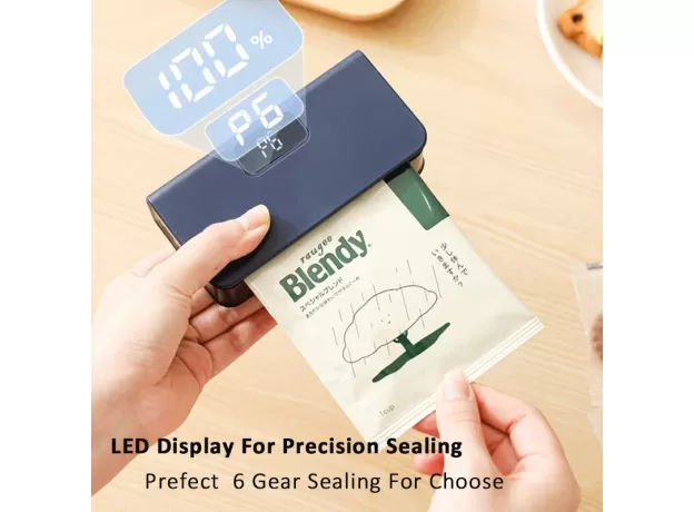 2-IN-1 RECHARGEABLE MINI HEAT SEALER - HANDHELD BAG SEALING MACHINE & PRECISION CUTTER FOR FOOD STORAGE