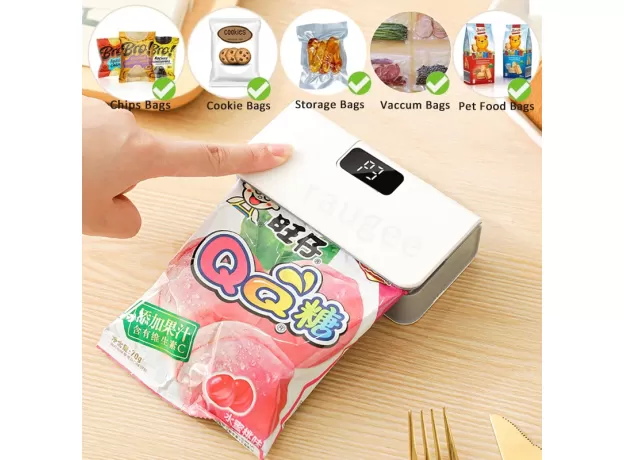 2-IN-1 RECHARGEABLE MINI HEAT SEALER - HANDHELD BAG SEALING MACHINE & PRECISION CUTTER FOR FOOD STORAGE