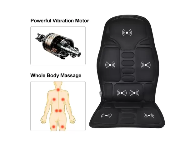 MULTI-MODE VIBRATING HEATED MASSAGE CHAIR PAD - ELECTRIC HEATED MASSAGE SEAT CUSHION