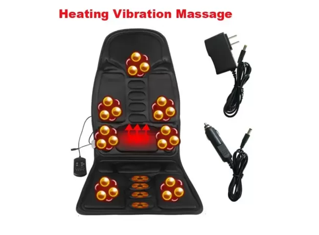 MULTI-MODE VIBRATING HEATED MASSAGE CHAIR PAD - ELECTRIC HEATED MASSAGE SEAT CUSHION