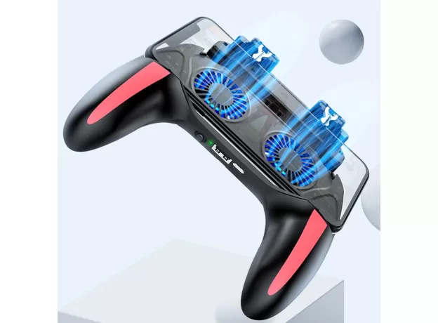 H10 MOBILE PHONE GAME HANDLE WITH DUAL FAN COOLING - SHOOTING JOYSTICK CONTROLLER FOR IOS & ANDROID