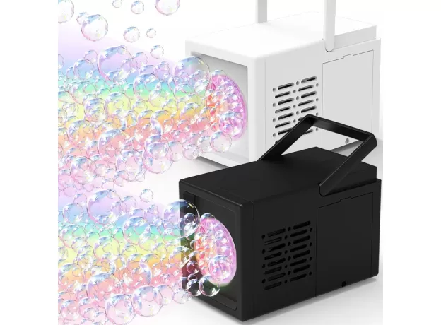 AUTOMATIC 10-HOLE BUBBLE BLOWER MACHINE - PORTABLE PARTY TOY FOR KIDS