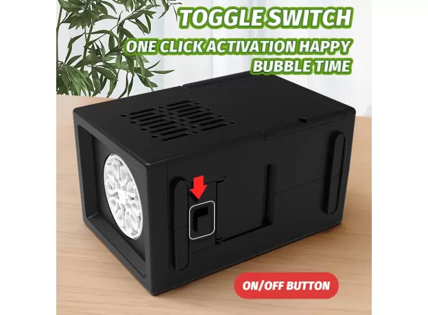 AUTOMATIC 10-HOLE BUBBLE BLOWER MACHINE - PORTABLE PARTY TOY FOR KIDS