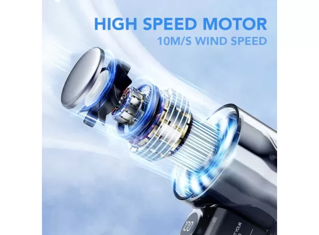 HIGH-SPEED HANDHELD FAN - PORTABLE TURBO JET COOLING FAN WITH ADJUSTABLE SPEEDS