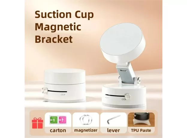 FOLDABLE SILICONE SUCTION CUP PHONE HOLDER - HANDS-FREE MIRROR & WALL MOUNT