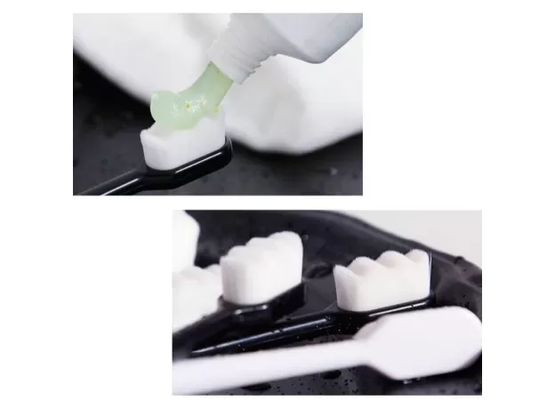 ULTRA-FINE MICRO-NANO TOOTHBRUSH – SUPER SOFT 10,000 BRISTLE BRUSH WITH ANTIBACTERIAL HOLDER