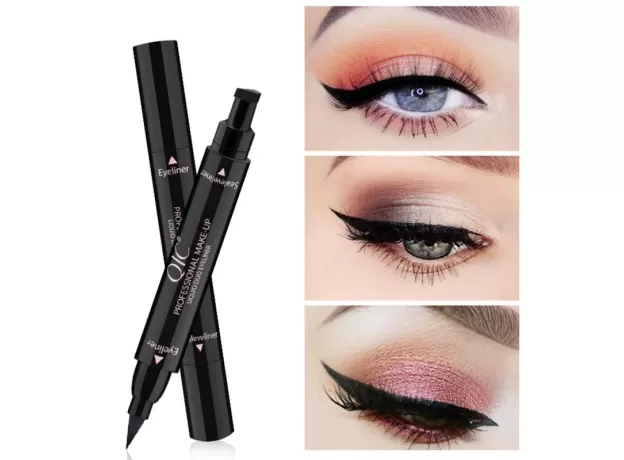 EYELINER STAMP & LIQUID LINER PEN – WATERPROOF QUICK-DRY WINGED SEAL MAKEUP TOOL