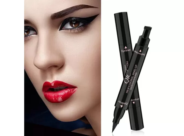 EYELINER STAMP & LIQUID LINER PEN – WATERPROOF QUICK-DRY WINGED SEAL MAKEUP TOOL