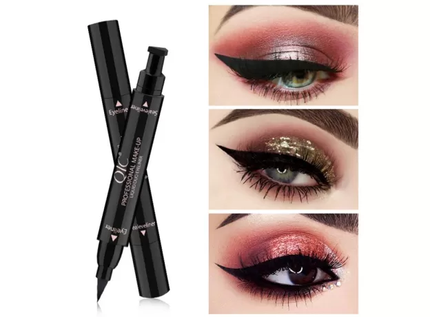 EYELINER STAMP & LIQUID LINER PEN – WATERPROOF QUICK-DRY WINGED SEAL MAKEUP TOOL