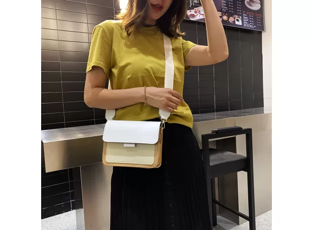 WOMEN’S SMALL FLAP CROSSBODY BAG – ELEGANT VEGAN LEATHER MINI SHOULDER PURSE
