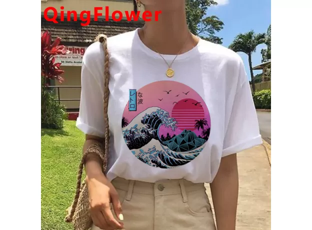 UNISEX VAPORWAVE AESTHETIC T-SHIRT – RETRO JAPANESE ANIME & FUNNY CARTOON STREETWEAR