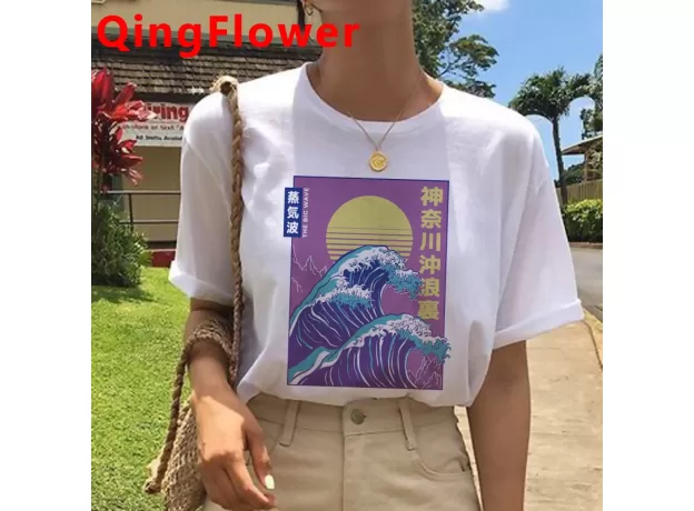UNISEX VAPORWAVE AESTHETIC T-SHIRT – RETRO JAPANESE ANIME & FUNNY CARTOON STREETWEAR