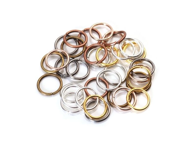 PREMIUM METAL JUMP RINGS SET – SILVER/GOLD/BRONZE SPLIT RINGS & CONNECTORS FOR DIY JEWELRY MAKING