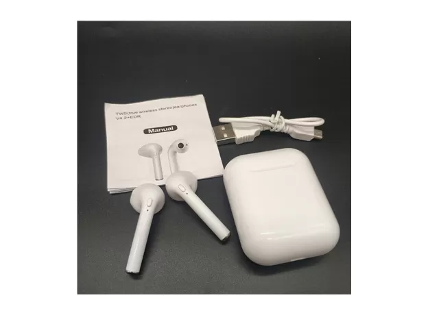 I9S TWS WIRELESS IN-EAR EARPHONE WHITE ,NOISE REDUCTION 3D BASS STEREO EARBUDS FOR IPHONE ANDROID