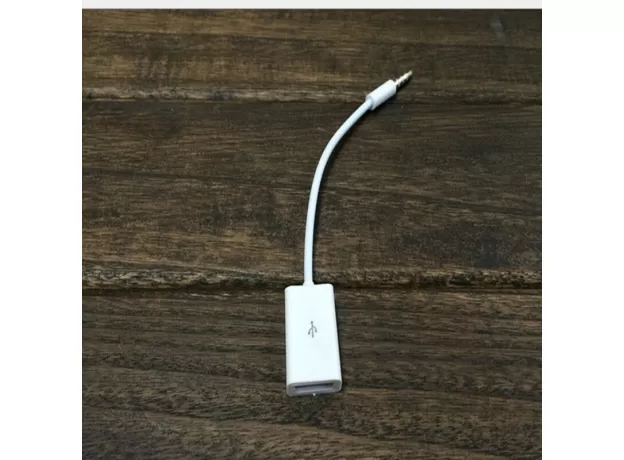USB 2.0 FEMALE TO MP3 DC 3.5MM MALE AUX AUDIO PLUG JACK CONVERTER CABLE CORD HIGH FIDELITY ANTI-JAMMING
