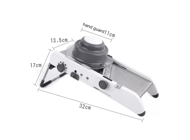 PROFESSIONAL MANDOLINE SLICER - MANUAL VEGETABLE CUTTER & JULIENNE GRATER