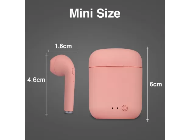WIRELESS EARPHONES BLUETOOTH 5.0 EARPHONE TWS MATTE MACARON EARBUDS WITH MIC CHARGING BOX