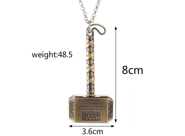 Car Hanging Pendant Zinc Alloy Thors Hammer Car Interior Ornaments Dashboard Decoration Rear 5419