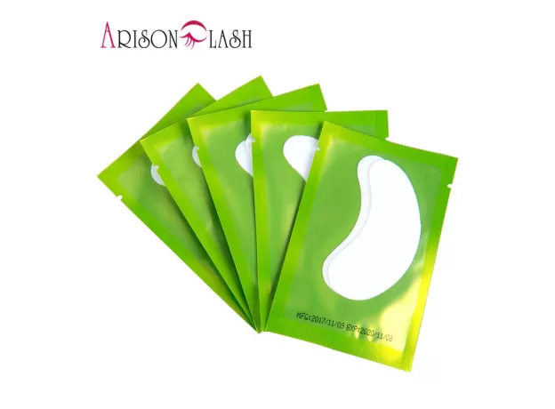 4-COLOR EYELASH EXTENSION PAPER PATCHES – LINT-FREE UNDER EYE PADS & GRAFTING STICKERS (50 PAIRS)