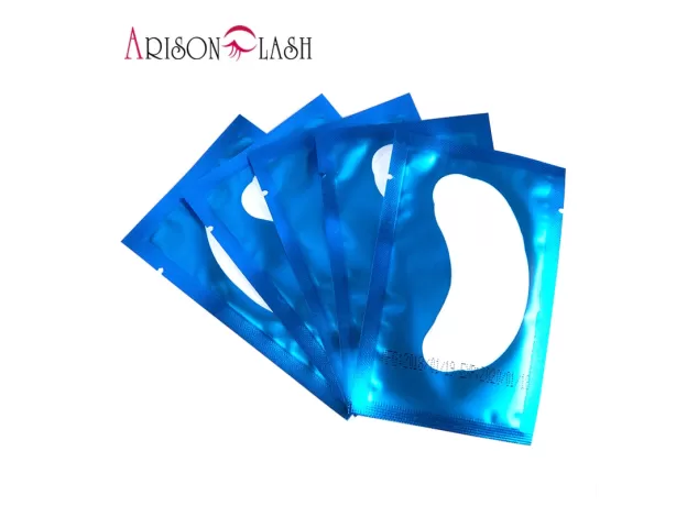 4-COLOR EYELASH EXTENSION PAPER PATCHES – LINT-FREE UNDER EYE PADS & GRAFTING STICKERS (50 PAIRS)