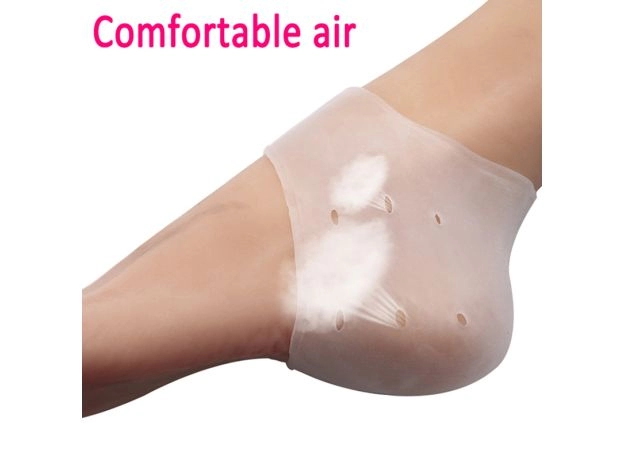 : SILICONE MOISTURIZING GEL HEEL SOCKS - CRACKED FOOT SKIN CARE | PROTECHSHOP
