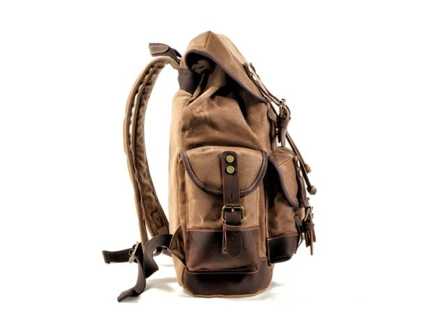 WATERPROOF WAXED CANVAS BACKPACK - MEN'S TRAVEL & SCHOOL BAG | PROTECHSHOP
