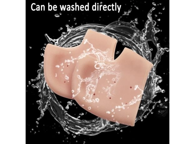 : SILICONE MOISTURIZING GEL HEEL SOCKS - CRACKED FOOT SKIN CARE | PROTECHSHOP
