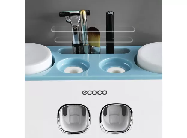 AUTOMATIC TOOTHPASTE DISPENSER & TOOTHBRUSH HOLDER SET - PROTECHSHOP UK