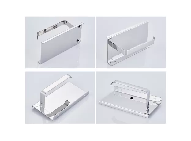BATHROOM TOILET PAPER HOLDER WITH PHONE SHELF - NO-DRILL STORAGE | PROTECHSHOP