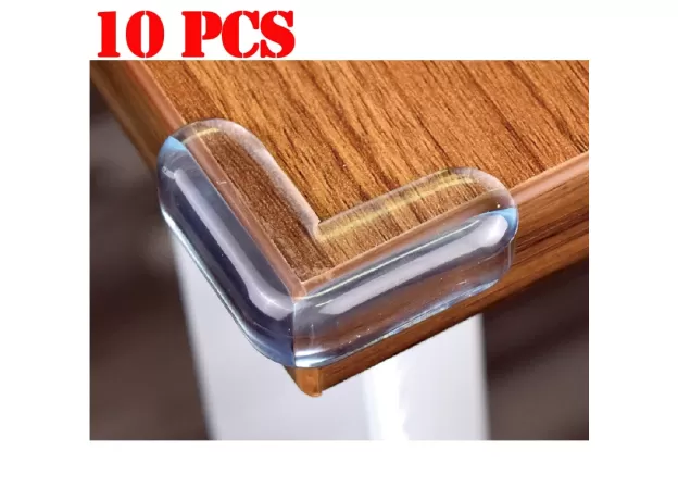 SILICONE BABY SAFETY CORNER PROTECTORS - SHARP TABLE EDGE GUARDS | PROTECHSHOP