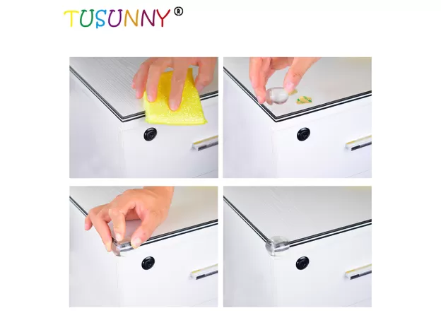 SILICONE BABY SAFETY CORNER PROTECTORS - SHARP TABLE EDGE GUARDS | PROTECHSHOP