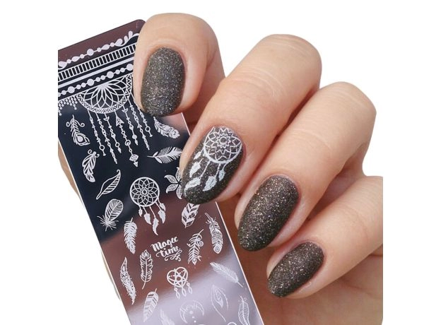 NAIL STAMPING PLATES SET - SILICONE SPONGE BRUSH & STENCILS | PROTECHSHOP