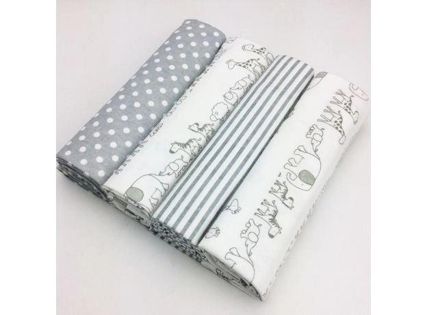 COTTON FLANNEL RECEIVING BABY BLANKET - SUPERSOFT NEWBORN SWADDLE | PROTECHSHOP