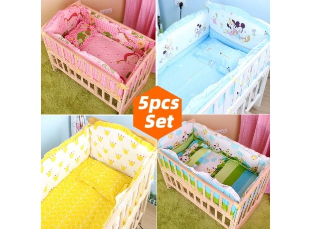 Newborn Baby Bedding Set For Girl Boy Baby Crib Bedding Set