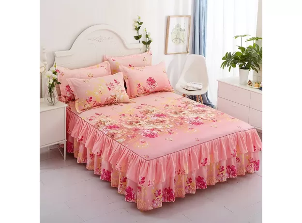 WEDDING BEDSPREAD SET WITH FREE PILLOWCASES - PROTECHSHOP
